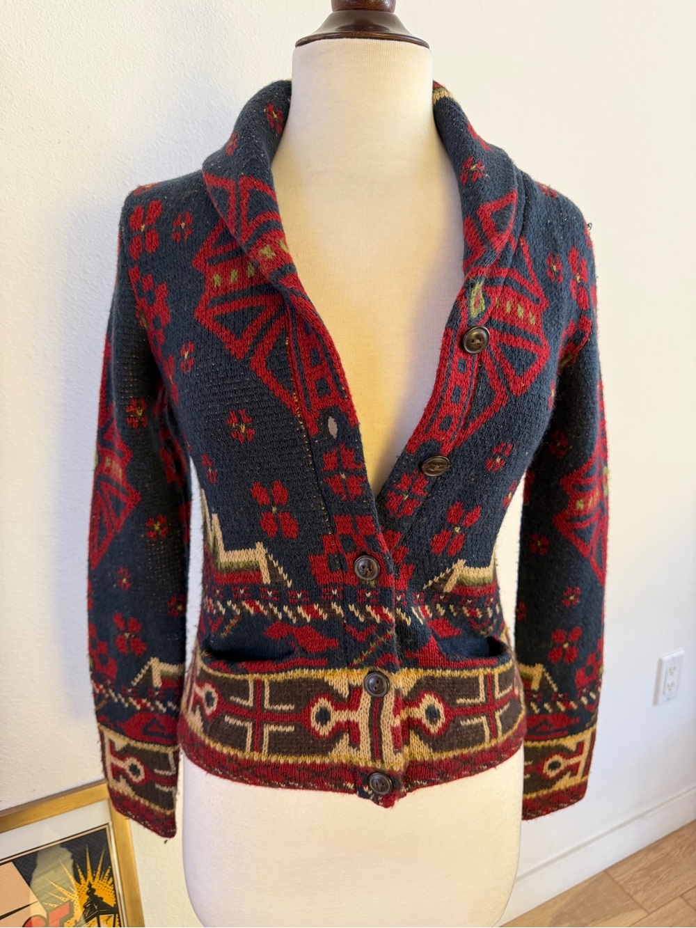 Ralph Lauren Denim & Supply Southwestern Shawl Collar Cardigan